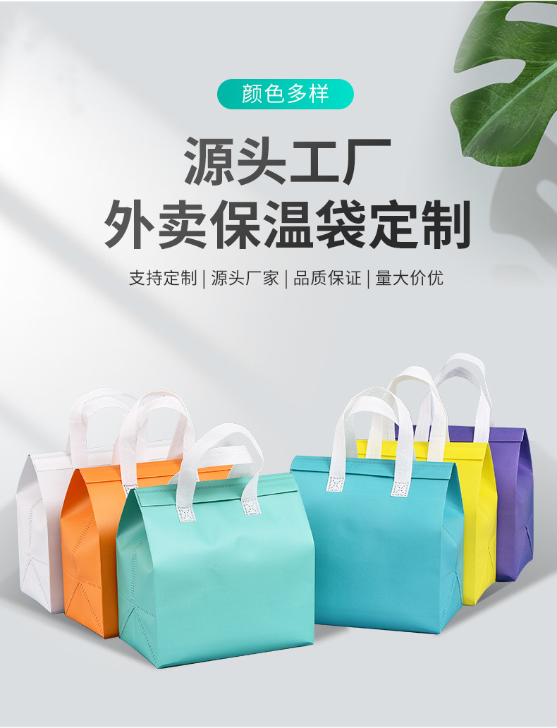 滁州市无纺布保温袋外卖袋